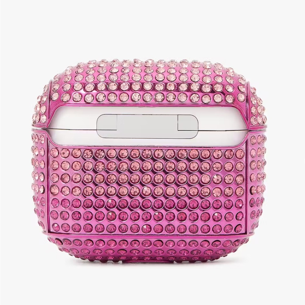 Kate Spade ♠️ Gala Rhinestone Embossed Airpods Case - Picture 3 of 5
